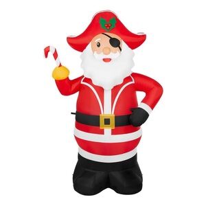 6ft Inflatable Pirate Santa Claus Decoration